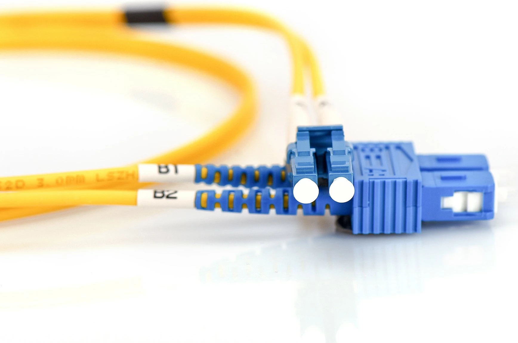 Kabllo optike Digitus LC në SC, OS2, 3m, e verdhë