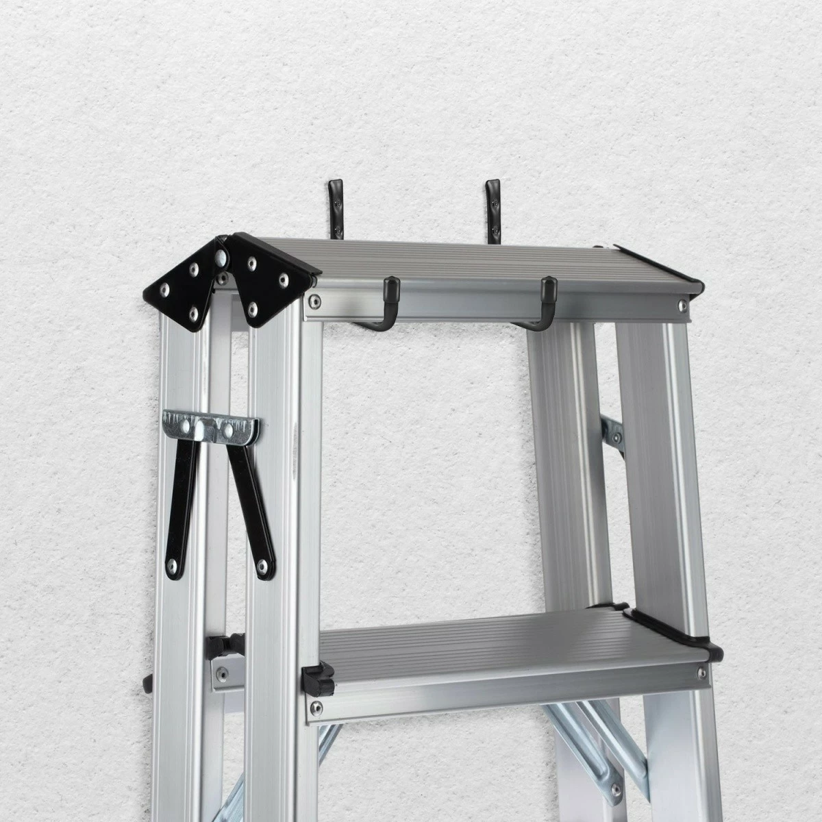 Mbajtës muri çeliku Maclean MC-489, set 2 copë, ngjyrë e zezë, max 22kg