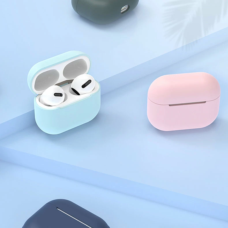 Mbështjellës silikoni për kufje AirPods 1/2 Hurtel, kaltër