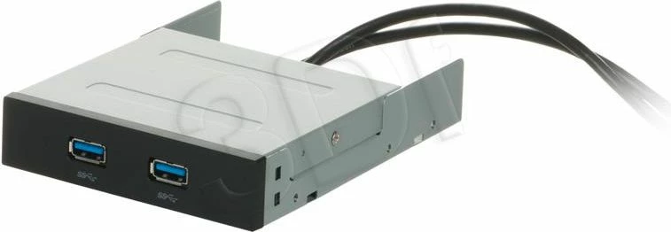 Panel frontal I/O Chieftec MUB-3002, 2x USB 3.0 për kasë, 3.5\" bay, i zi/argjendtë
