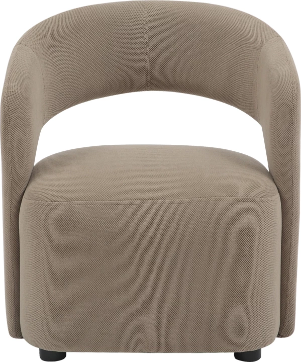 Karrige Lemouton, pëlhurë, ngjyrë gri-bezhë, 69.5x66x80cm