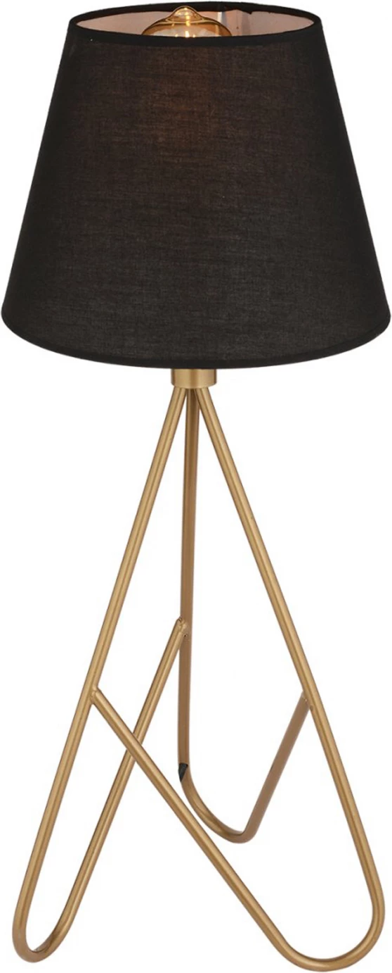 Llambë tavoline metalike, ngjyrë ari dhe e zezë, FH7567.02, 24x60 cm