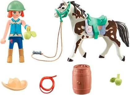 Set lodrash Playmobil Horses of Waterfall 71358 Ellie dhe Sawdust me aksesorë, për fëmijë