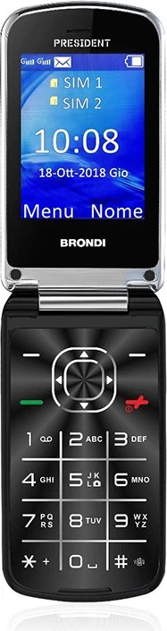 Celular Brondi President Nero DS, Dual SIM, 3.0 inch, i zi