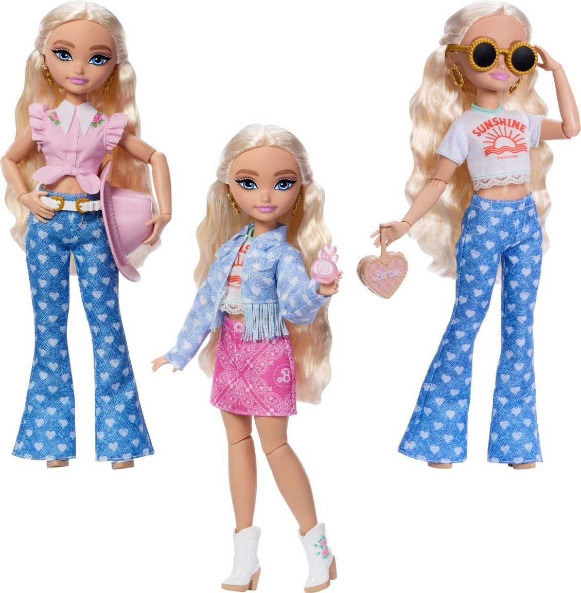 Kukull Barbie Dream Besties Malibu Festival Styling me aksesorë, Mattel, JGH87, Rozë