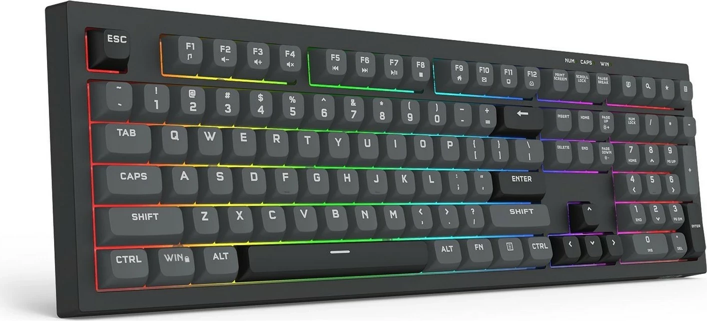 Tastierë Redragon K518 Crux, RGB, me kabllo, full-size, e zezë