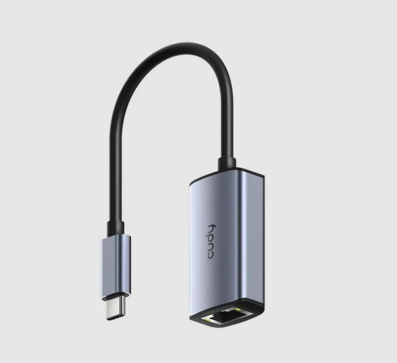 Adapter USB-C në Ethernet Cudy, ngjyrë gri