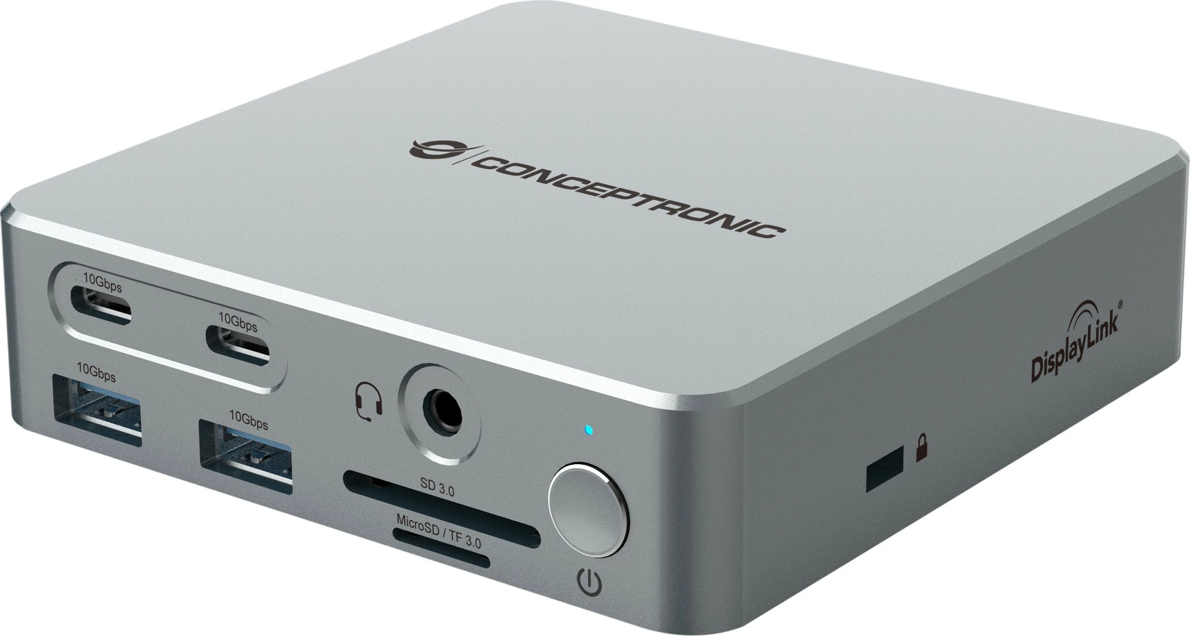 Docking station Conceptronic 15-1 USB-C, 2x HDMI, 2x USB-C, 4x USB-A, 80W, argjend