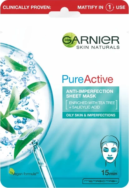 Maskë për fytyrë Garnier Czysta Skóra Cleansing Mask për femra, 23g