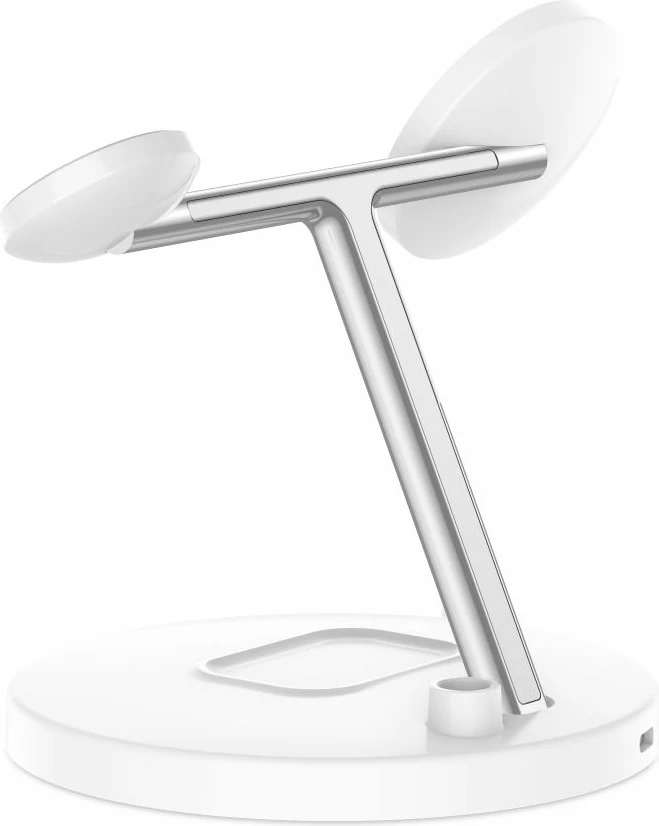 Karikues induktiv 3-në-1 Tech-Protect QI15W-A35 me MagSafe, për iPhone, AirPods, Apple Watch, Bardhë