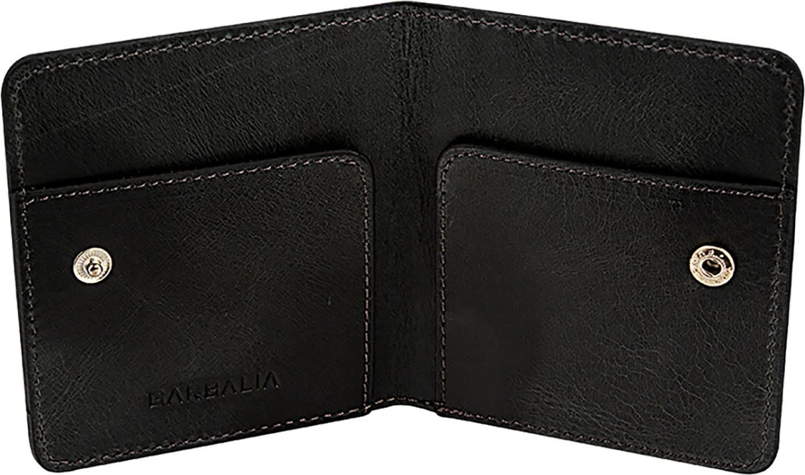 Portofol për burra, lëkurë origjinale, ngjyrë e zezë, Regina