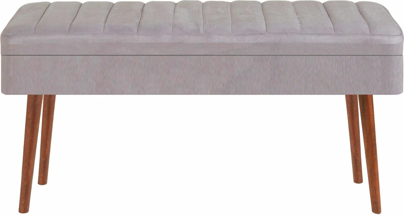 Set tavoline me karrige për ngrënie, i zgjatshëm, Hanah Home, Vina 0701 - 4, ngjyrë arre, gri, 5 pjesë