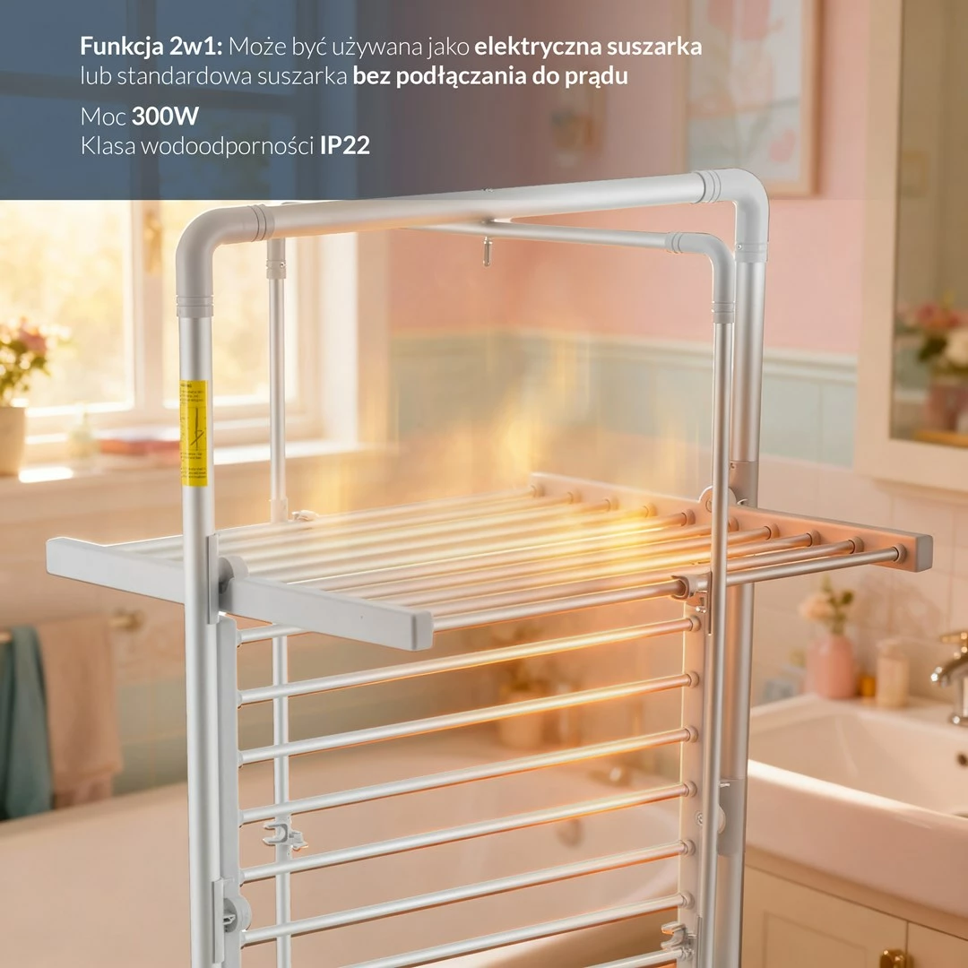 Tharëse elektrike rrobash Adler AD 7829, palosëse, e bardhë