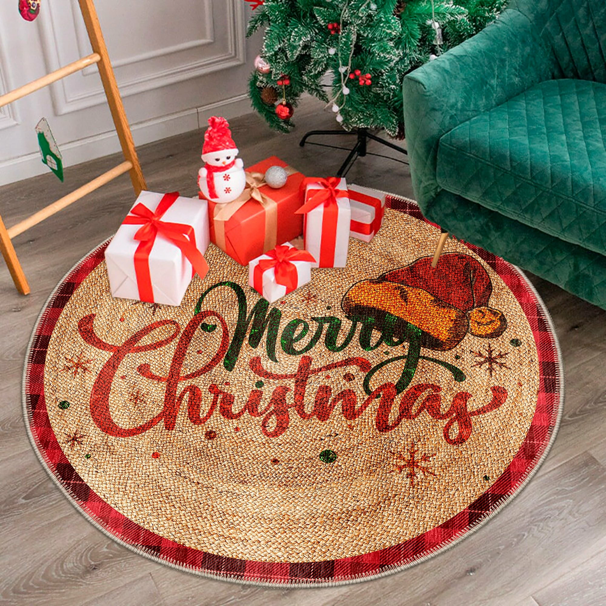 Qilim i rrumbullakët, shumëngjyrësh, 120x120cm, Conceptum Hypnose, Woobtny0318