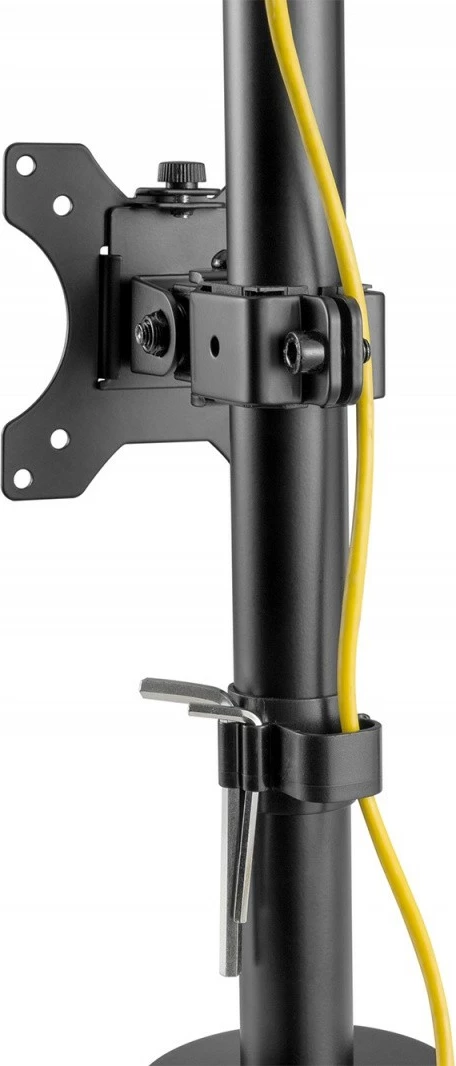 Kasë tavoline për 2 monitorë Digitus DA-90438, montim vertikal, deri 32", e zezë mat