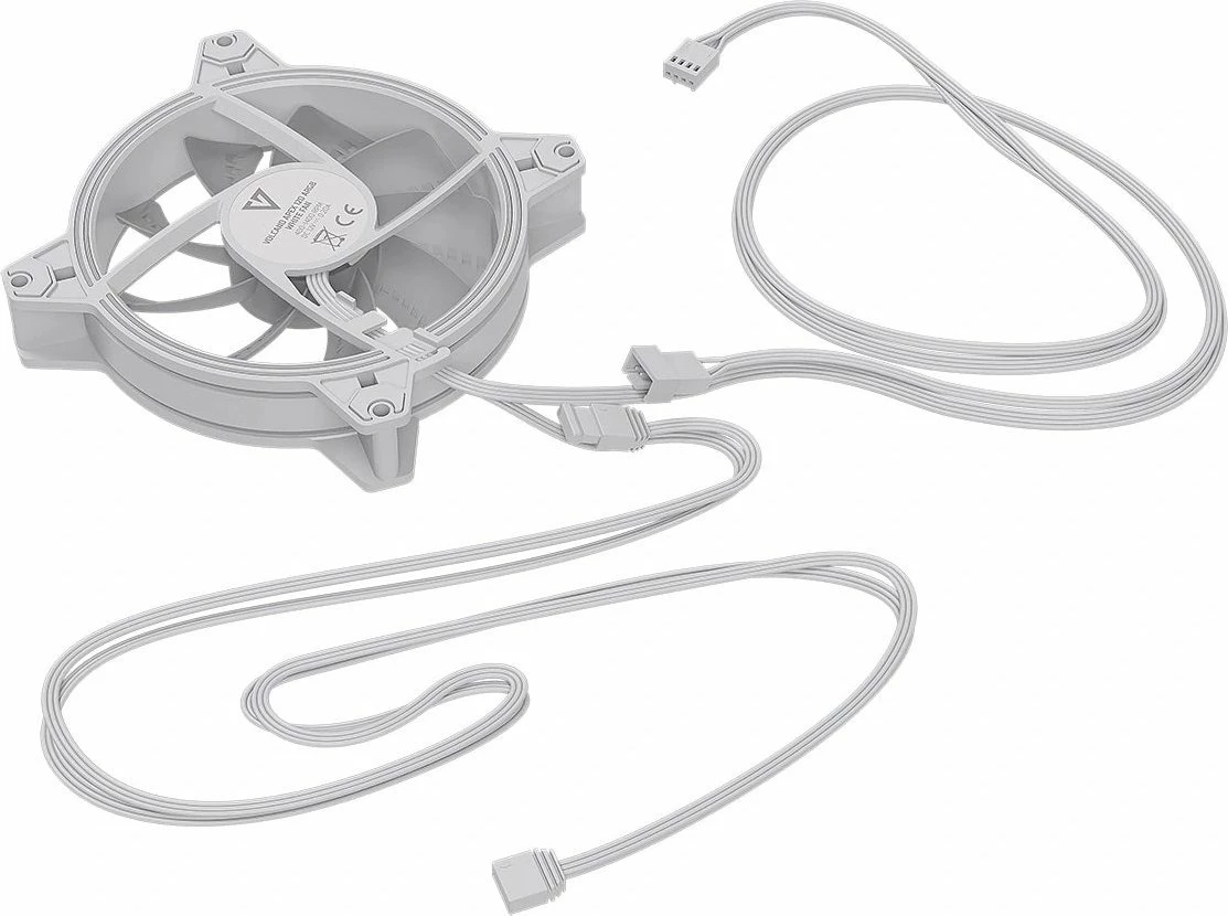 Ventilator kasë PC Modecom Volcano Apex 120 ARGB Reverse FAN-APEX-120R-ARGB-20 120mm 4-pin PWM i bardhë, 1 copë