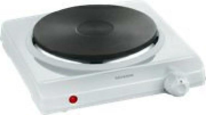 Pllakë elektrike njëfishe, Severin, KP 1091, diametër 18.5 cm, termostat me rregullim të vazhdueshëm, dritë treguese, e bardhë