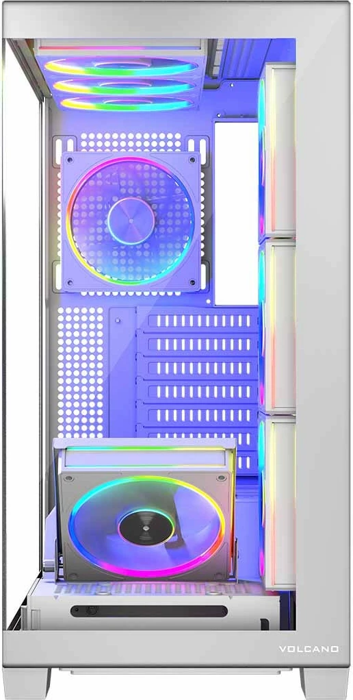 Kasë MODECOM Volcano Stellar 8F ARGB 20, Midi Tower, e bardhë