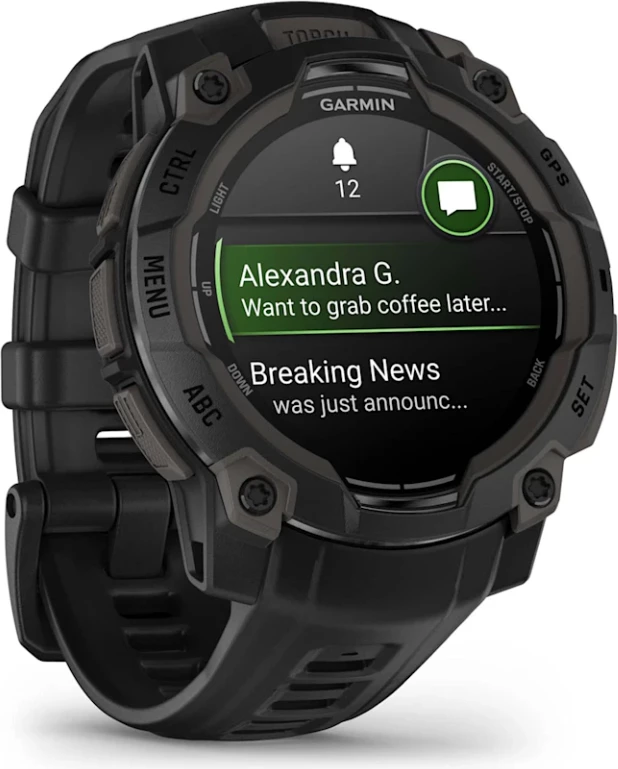 Smartwatch Garmin Instinct® 3 AMOLED, Black, 45 mm