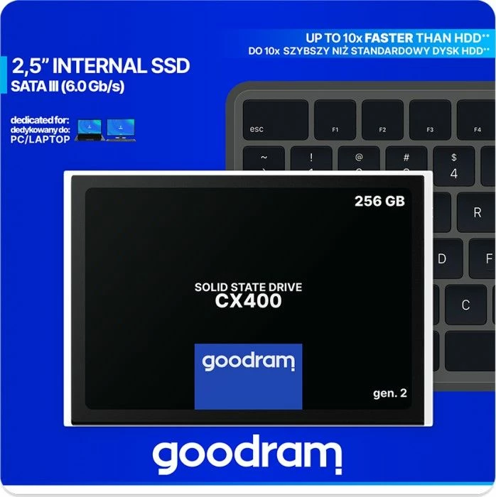 SSD GoodRam CX400 gen.2 256GB 2.5" SATA III (SSDPR-CX400-256-G2)