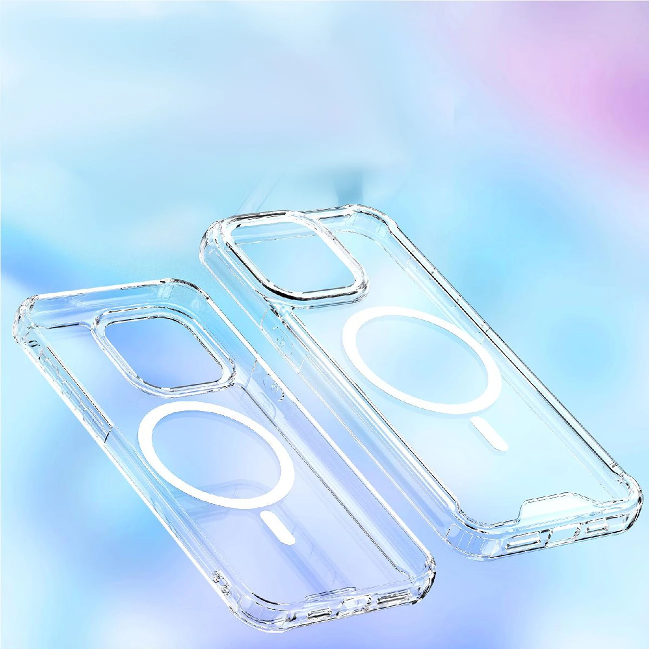 Mbështjellës Hurtel MagSafe Clear Corner Case për iPhone 16 Pro, transparent