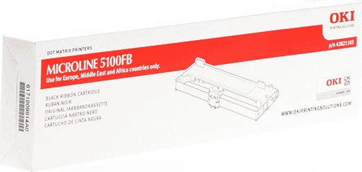 Shirit printeri, OKI 43821103, për Microline 5100FB, rendiment 2,000,000 karaktere, i zi