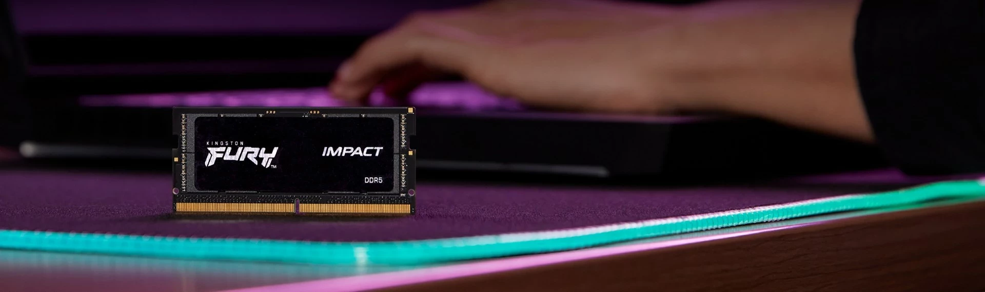 RAM Memorie Kingston Fury Impact, SODIMM, DDR5, 16 GB, 5600 MHz, CL40
