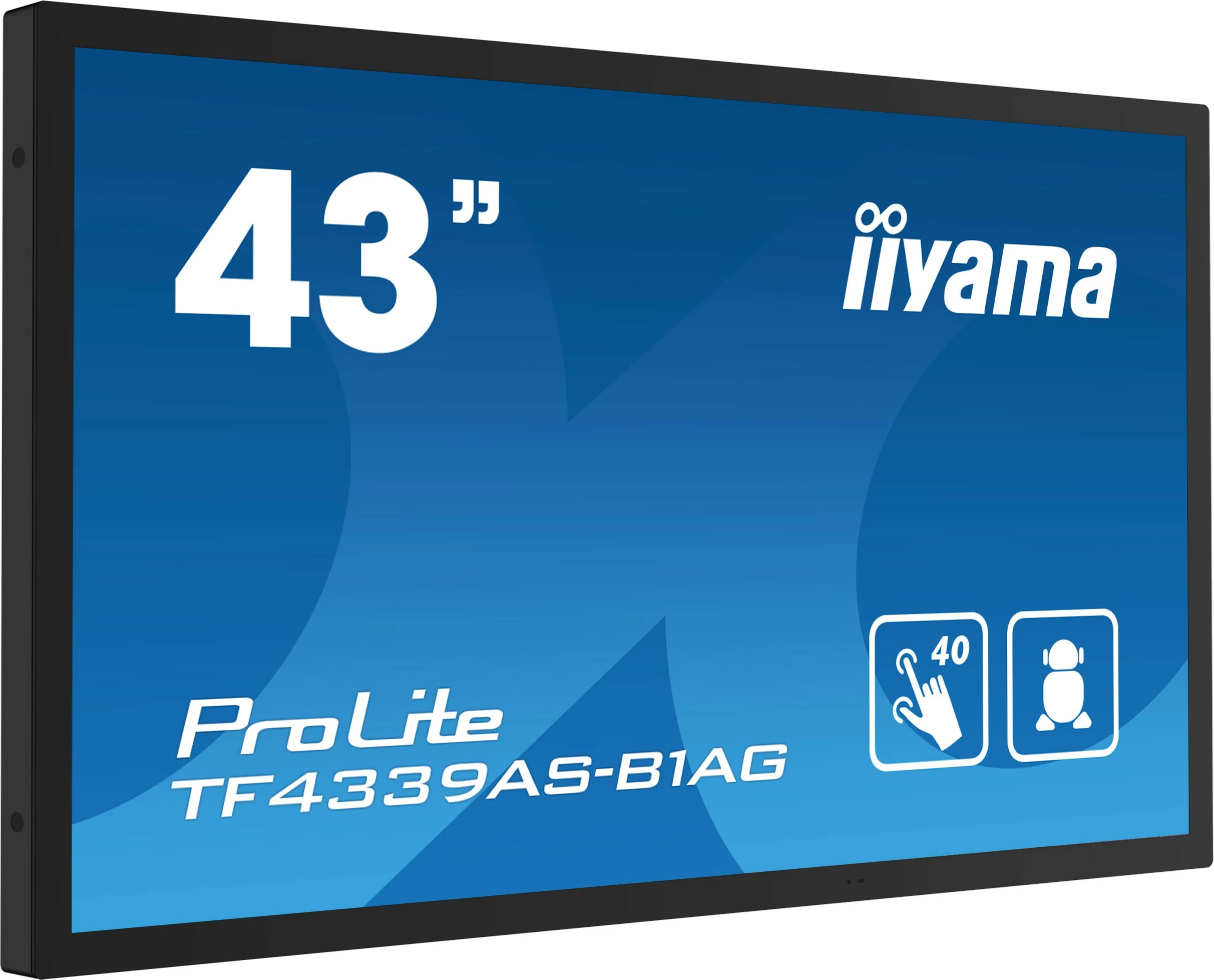 Ekran interaktiv iiyama TF4339AS-B1AG, 42.5", LED, 4K, Android