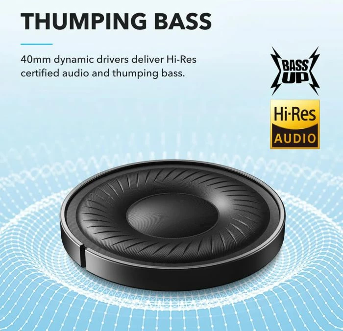 Kufje over-ear Bluetooth Anker Soundcore Q20i A3004G21, ANC, Hi-Res, 60/40 orë, USB-C, të bardha