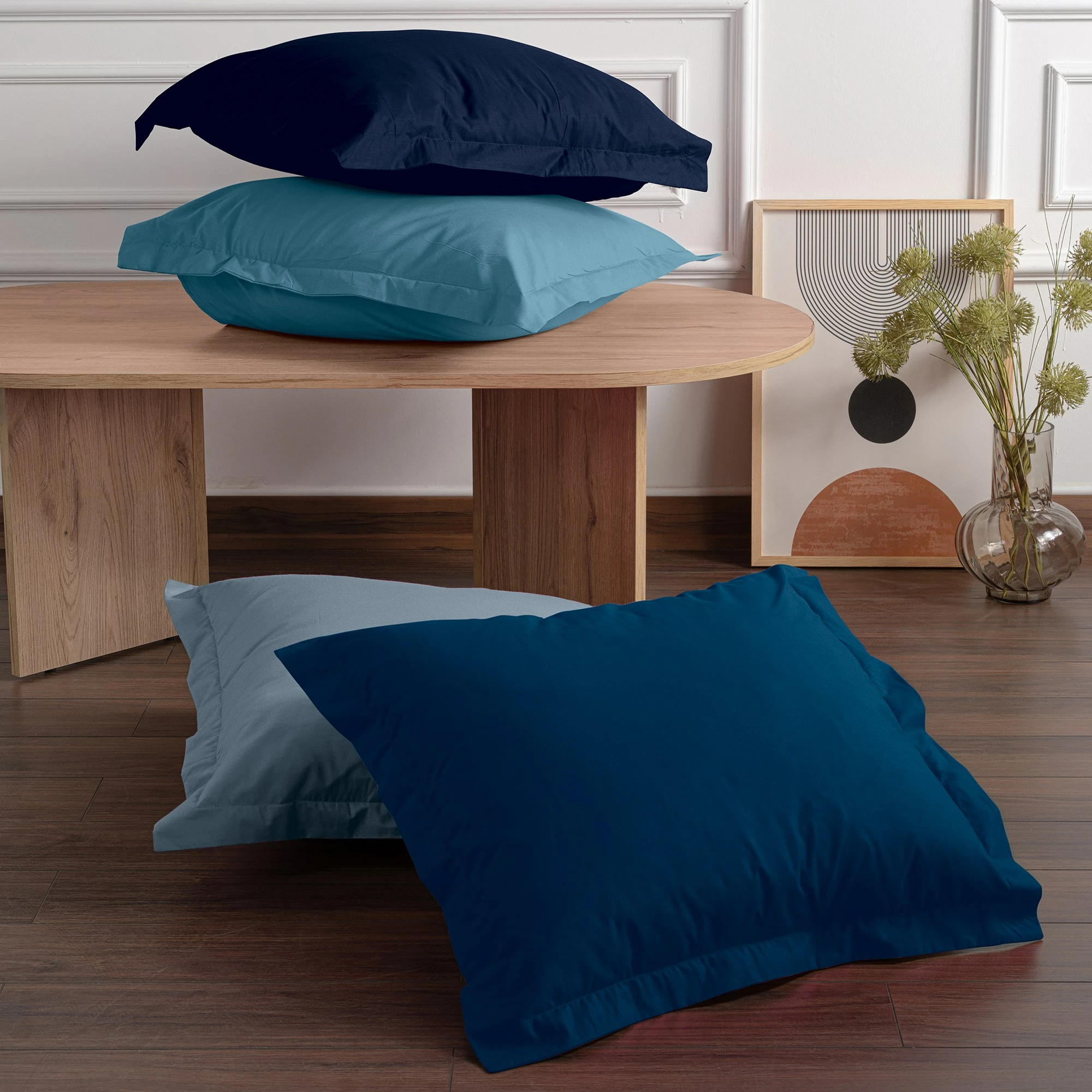 Set jastëkësh Oxford (2 copë), L'Essentiel Linge de Maison, Tonne Marie, ngjyrë petrol