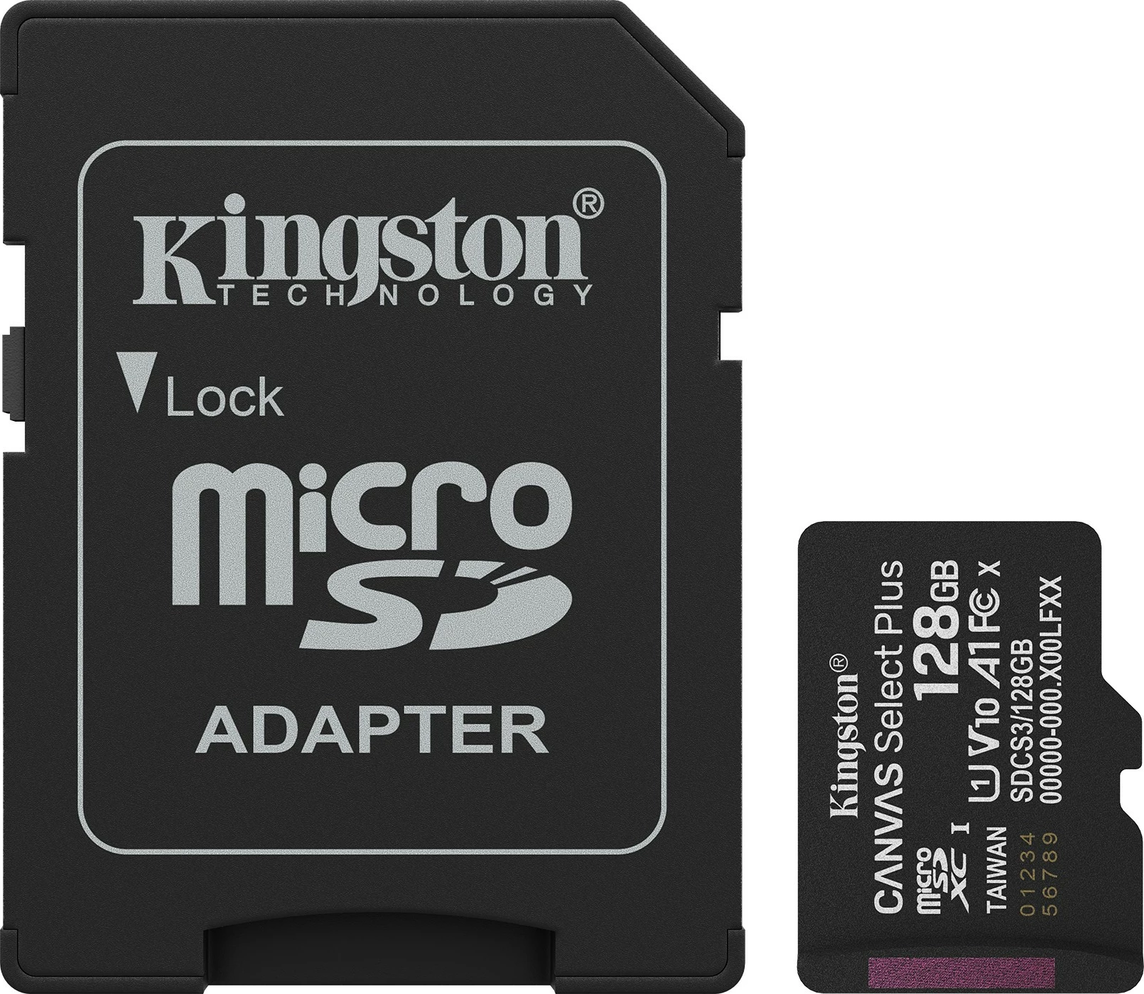 Kartelë memorie Kingston Canvas Select Plus Gen3 128GB microSDXC me adapter