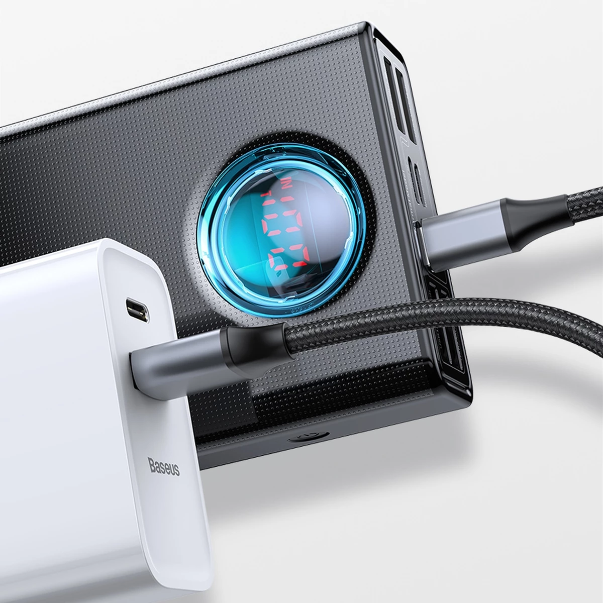 Powerbank Baseus Amblight 30000mAh 65W, i zi