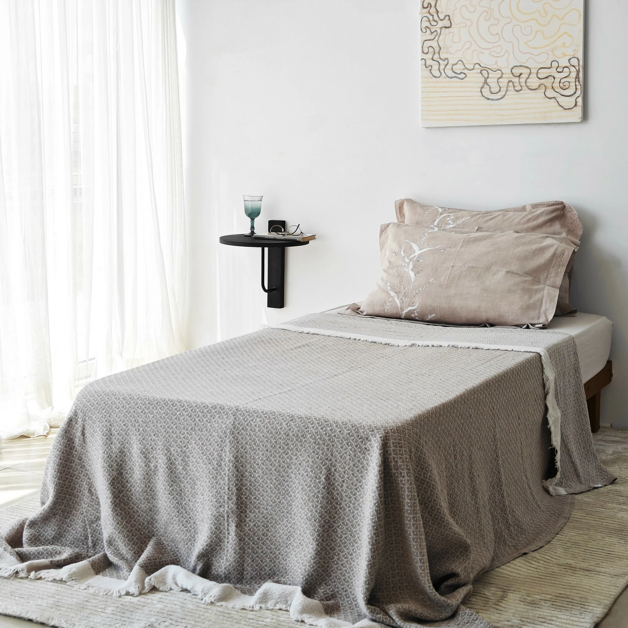 Raft muri Skye Decor, anthracite, i zi