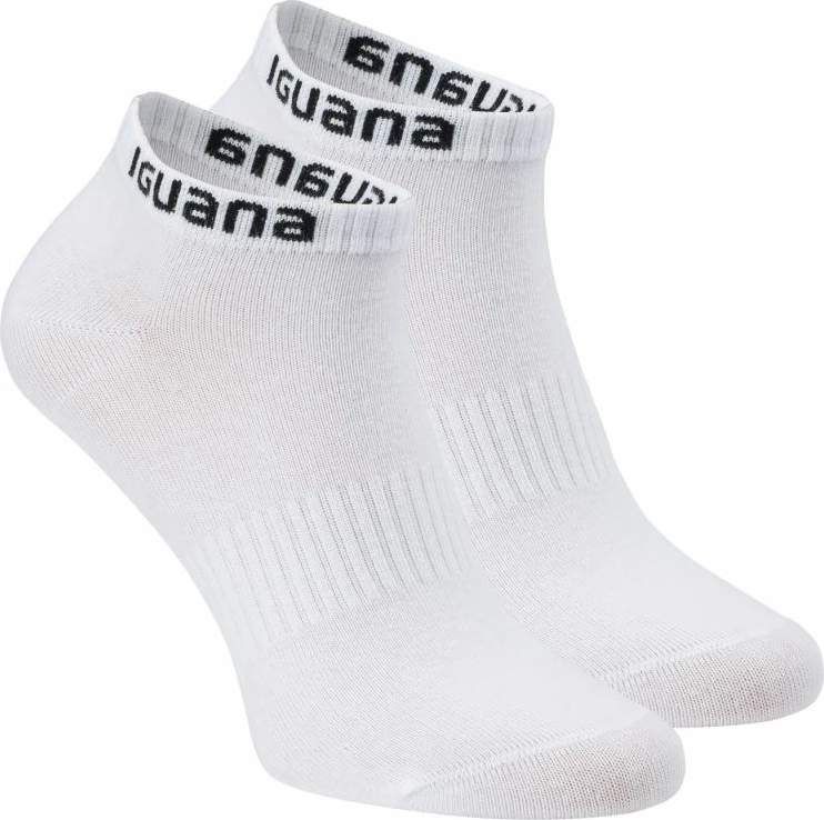 Çorape të shkurta Iguana, unisex, të bardha