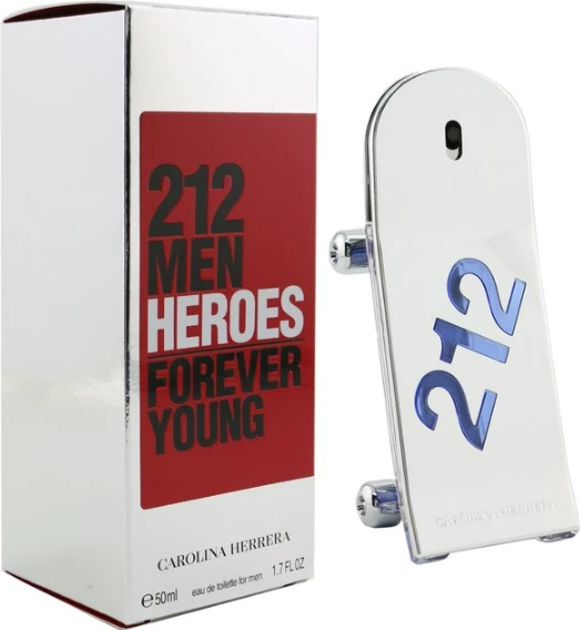 Eau de Toilette Spray Carolina Herrera 212 Heroes Forever Young, 50 ml