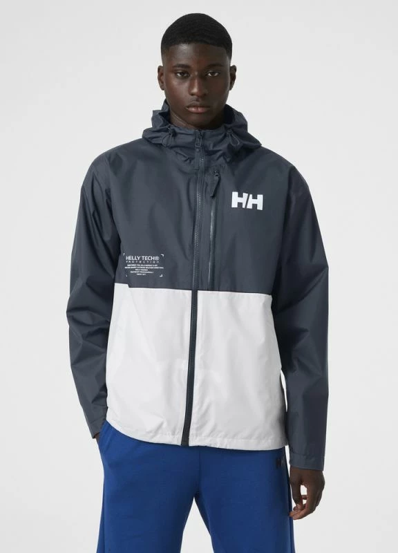 Jakne për meshkuj Helly Hansen, bardhë dhe grafit