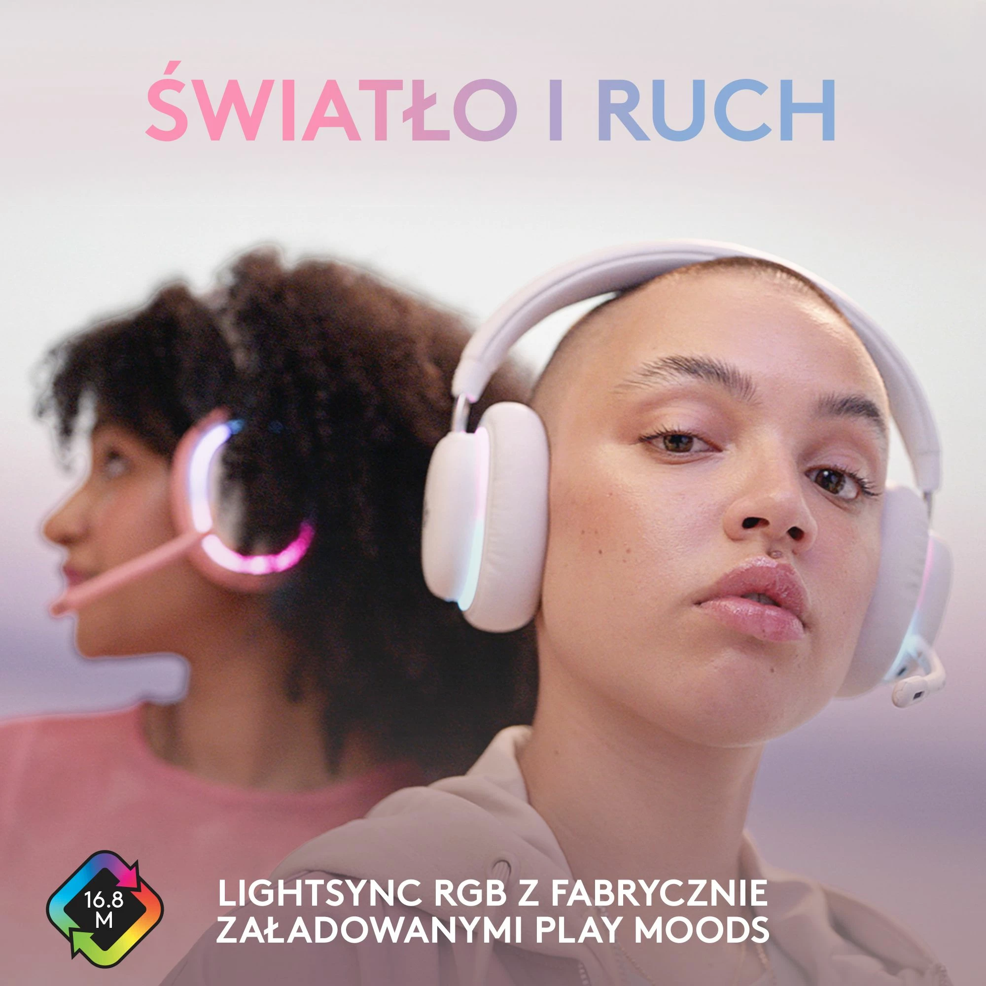 Kufje gaming Logitech G735 (981-001083) 7.1 wireless RGB, të bardha