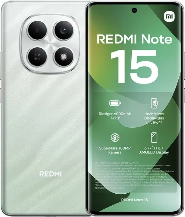 Celular Xiaomi Redmi Note 15 6+128GB 6.77" Forest Green
