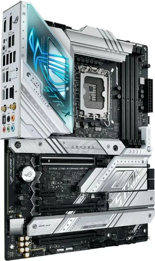 Pllakë amë ASUS ROG STRIX Z790-A GAMING WIFI D4, Intel, LGA 1700, DDR4, 128 GB, argjendtë