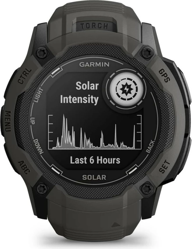 Smartwatch Garmin Instinct 2X Solar, GPS, 150 orë bateri, grafit