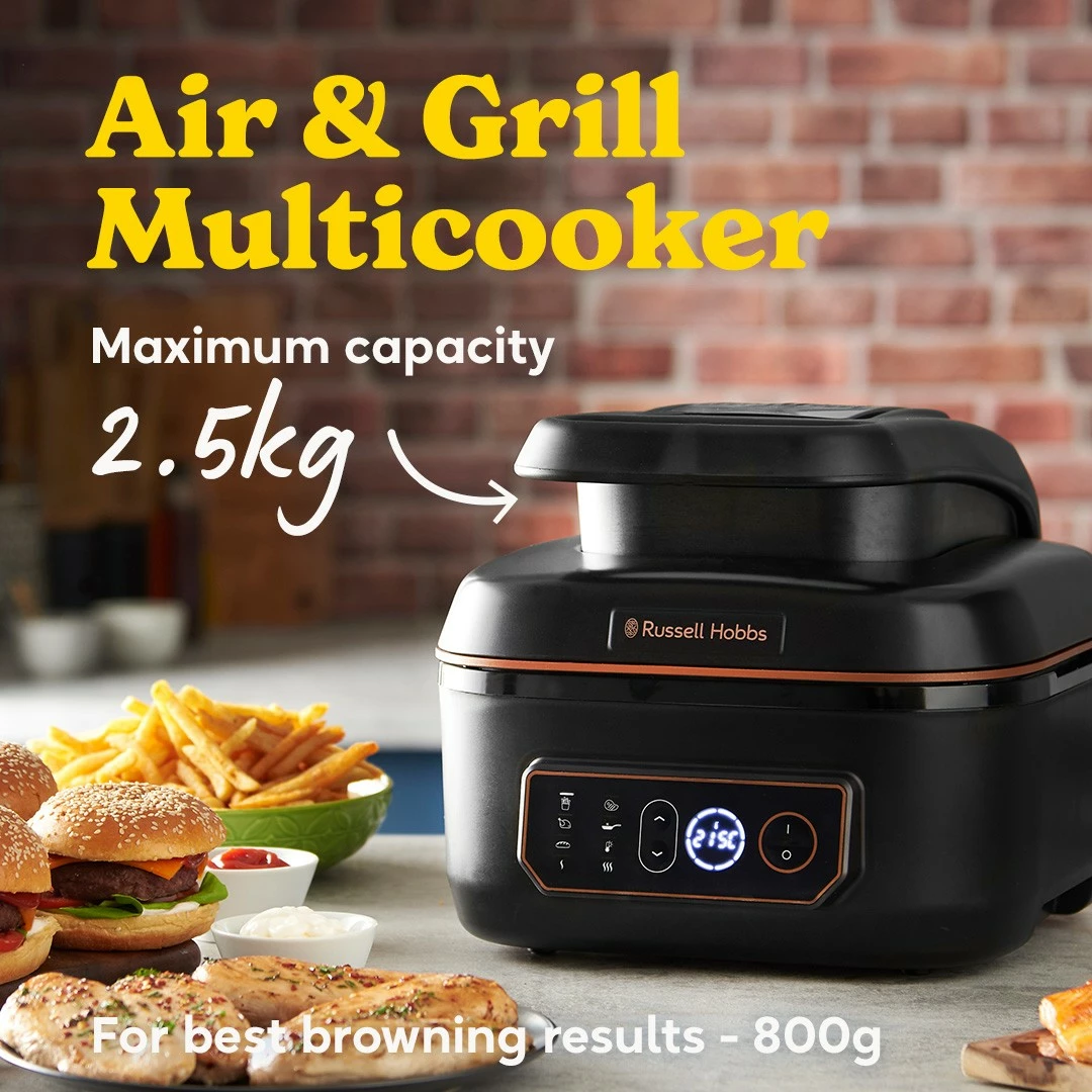 Multikocher Russell Hobbs SatisFry Air & Grill, 5.5L, 1745W, touch, e zezë
