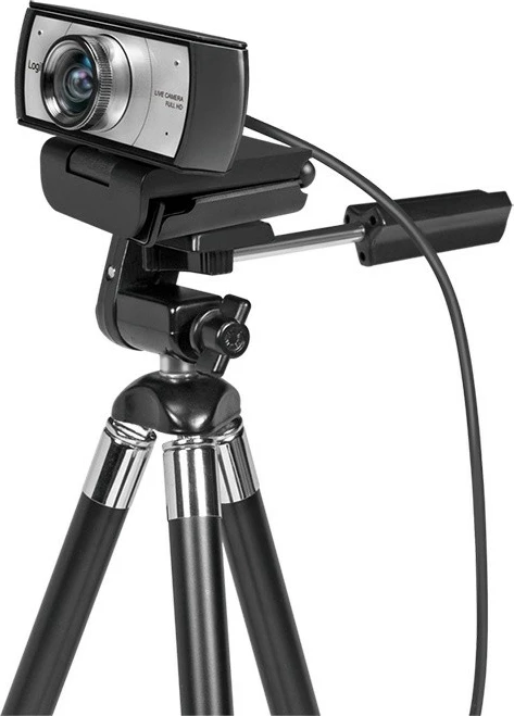 Kamerë konferencash LogiLink UA0377, Full HD 1080p, kënd i gjerë 120°, 2 mikrofona, USB, e zezë