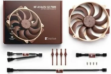 Ventilator për kasë Noctua NF-A14X25R G2 PWM, 14 cm, Kafe