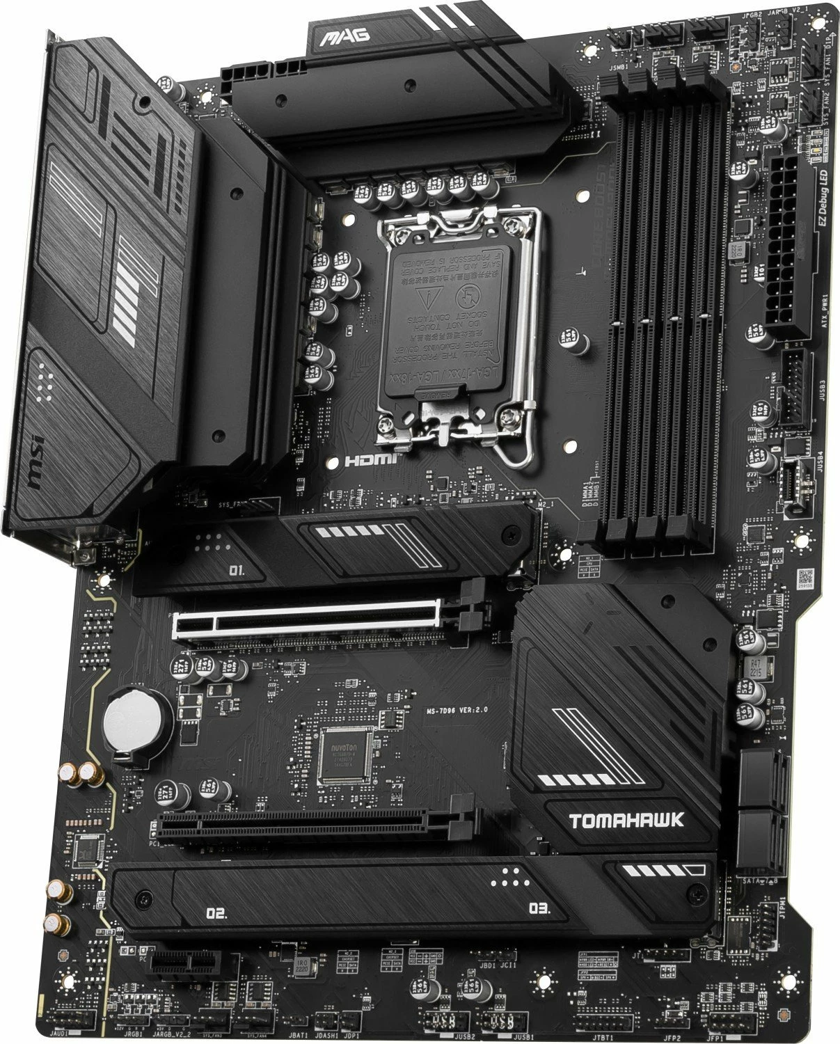 Pllakë amë MSI MAG B760 TOMAHAWK WIFI, ATX, Wi‑Fi 6E, Bluetooth 5.2, 2.5G LAN