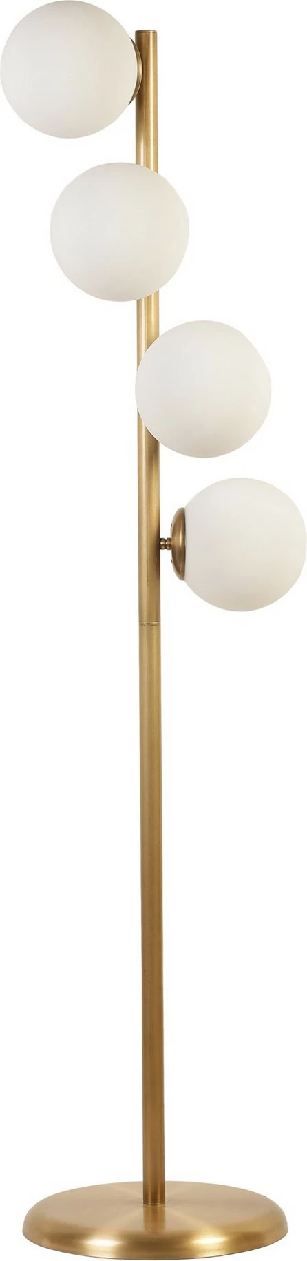 Llambë dyshemeje Opviq Simay 4 llampa, ngjyrë e bardhë, trup metalik