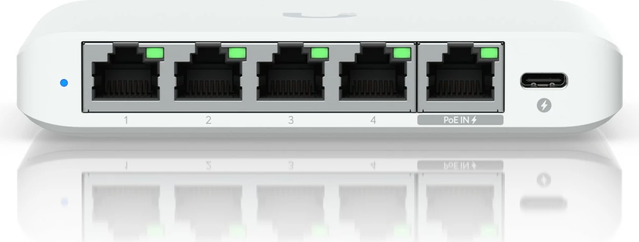 Switch Ubiquiti UniFi Flex Mini 2.5G, Managed, 5 porte, PoE, Desktop