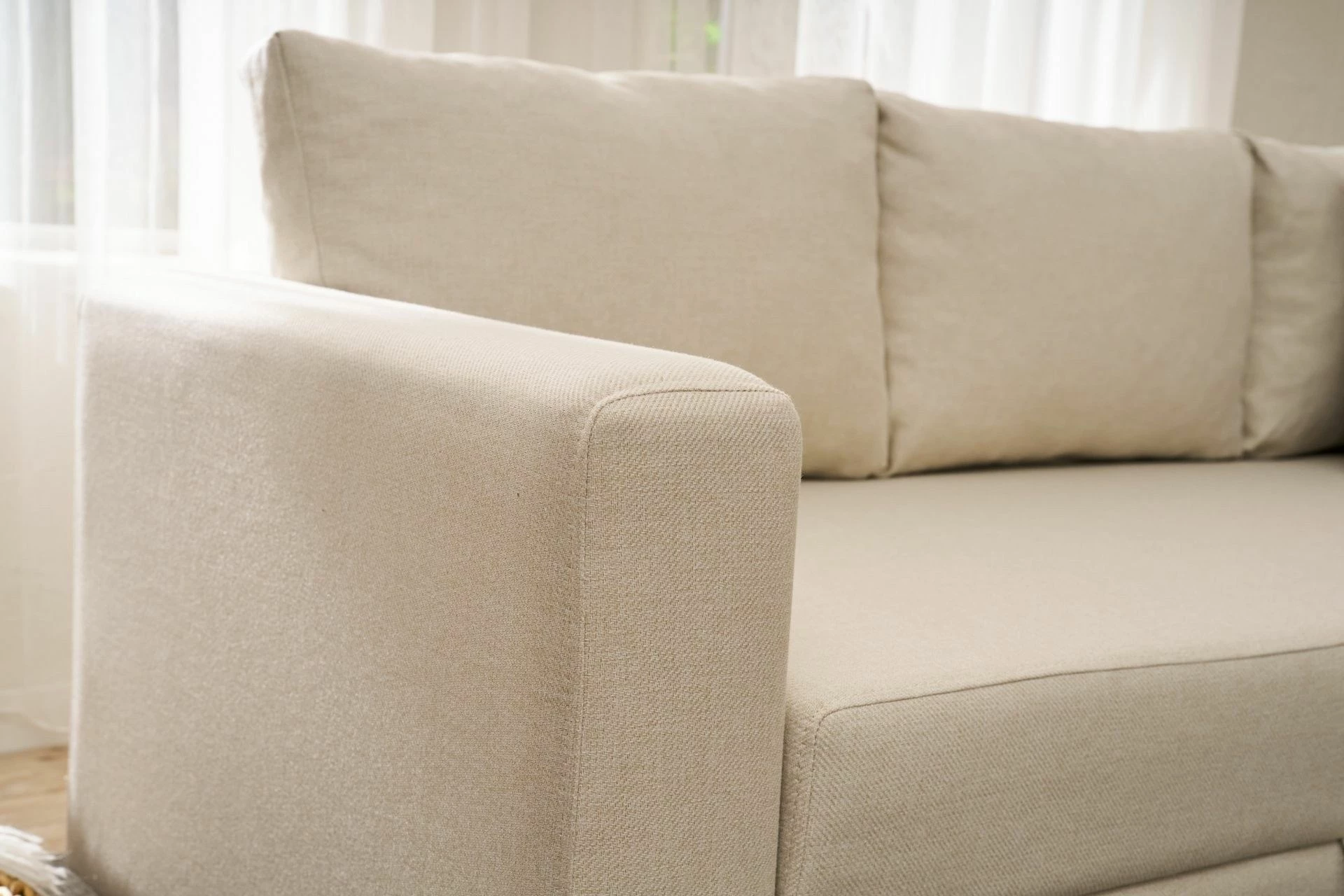 Kënd-sofë krevate Atelier del Sofa, Aly Arzilla, kënd i djathtë, ngjyrë krem