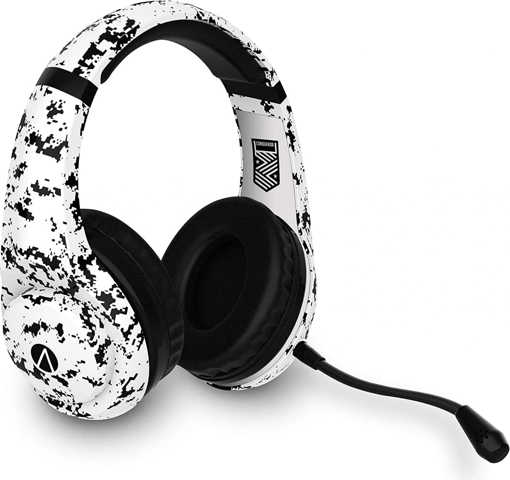 Kufje gaming 4Gamers Stealth Conqueror stereo me kabllo 3.5mm 1.2m, të bardha
