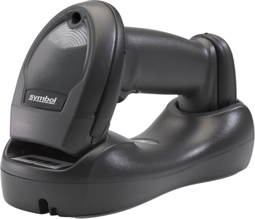 Skaner barkodi Zebra LI4278-TRBU0100ZER wireless 1D me Bluetooth dhe bazë karikimi, i zi