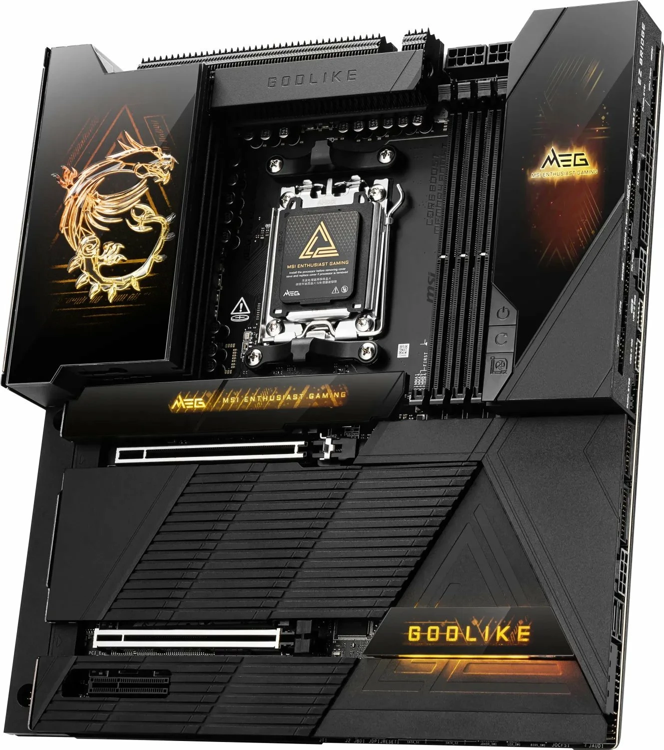 Pllakë amë MSI MEG X870E GODLIKE E-ATX, 256GB RAM, WiFi, Bluetooth, USB4, e zezë, set me antenë WiFi + 4 kabllo SATA + vida M.2 + pendrive